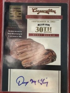 2012 Panini Cooperstown Famous Moments Signature #4 Denny  McLain AUTO