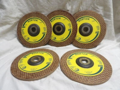 Disco de molienda marrón Norton 7"X1/4"X7/8" para acero inoxidable A24-KBFR2 (cantidad de 5) Foto 1 de 4