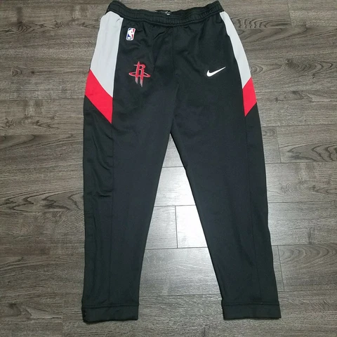 HOUSTON ROCKETS NIKE NBA Tear away Therma Flex Basketball pants Mens LARGE Cover