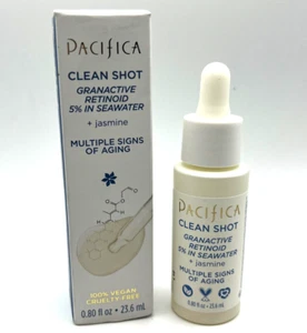 Pacifica Clean Shot Retinoid 5% Seawater MULTIPLE SIGNS  Anti Aging 0.80 fl oz - Picture 1 of 4