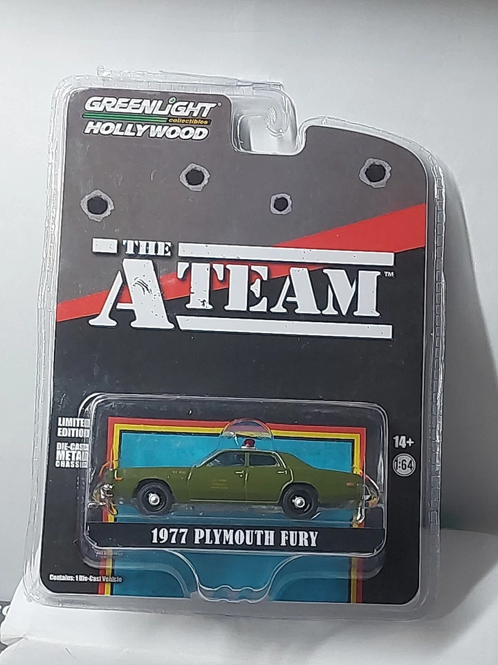 Greenlight 1/64 🇨🇵 Hollywood, The Ateam 1977 Plymouth Fury  - Photo 1/4