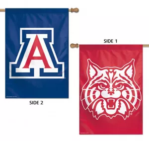 NCAA Arizona Wildcats Wincraft 28" x 40" Premium 2-Sided Vertical Flag NEW! - Picture 1 of 1