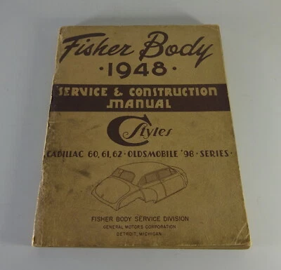 Manuale Officina Fisher Corpo C Carrozzeria Oldsmobile + Cadillac '1948 - Immagine 1 di 4