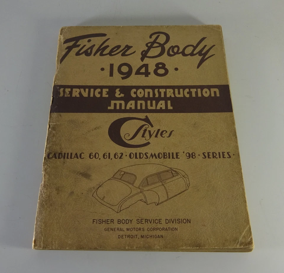 Manual de Taller Fisher Cuerpo C Carrocería Oldsmobile + Cadillac '1948 - Imagen 1 de 4