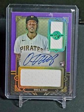 2022 Topps Triple Threads Amethyst Jumbo Relic Auto Rc Oneil Cruz #OC #'d 21/75