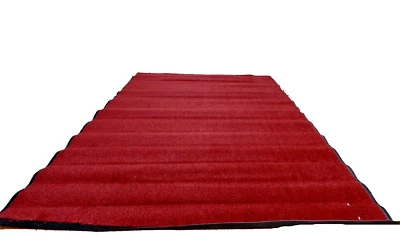  4' x 6' Door Mat Heavy Duty Entrance Indoor/Outdoor Front Vinyl Red  - Image 1 of 4