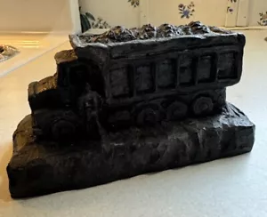 Coal Truck-Made with coal-Signed by J. Kourey 1976 With Coin JGK Specialty - Picture 1 of 18