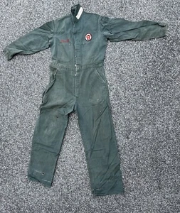 Rare Vintage 1950s Texaco Oil Gas Station Attendant Mechanic Coveralls - Size 38 - Picture 1 of 17