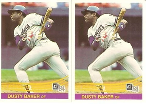 2 CARD 1984 DONRUSS DUSTY BAKER BASEBALL CARD LOT #226 - Picture 1 of 1