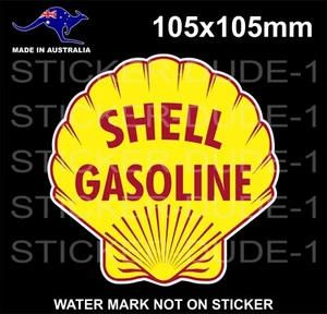 PEGATINA SHELL GASOLINA ACEITE GASOLINA PETRÓLEO VINTAGE - Imagen 1 de 1