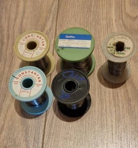 Joblot CONSTANTAN wire bare 125g x 5 500 grams in total - Picture 1 of 12