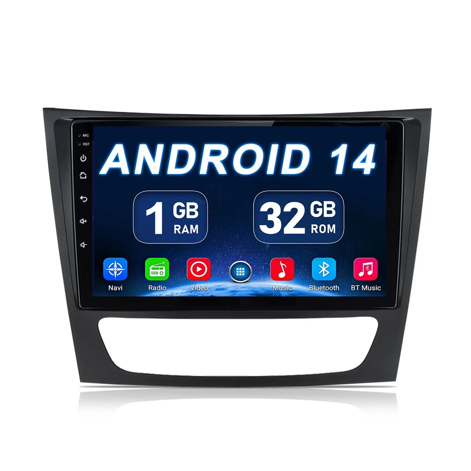Android 14.0 Carplay Autoradio Für Mercedes Benz CLS E-Class W211 W219 GPS Navi - Bild 1 von 4
