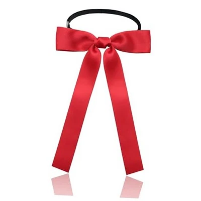 Gravatas borboleta Western para homens mulheres, preto/coronel fita de cetim cordão gravata borboleta vermelha - Imagem 1 de 4