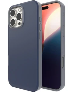 🛡️ZAGG SoHo Snap Case for iPhone 16 Pro Max MagSafe Graphene Navy Blue Gray - Picture 1 of 5