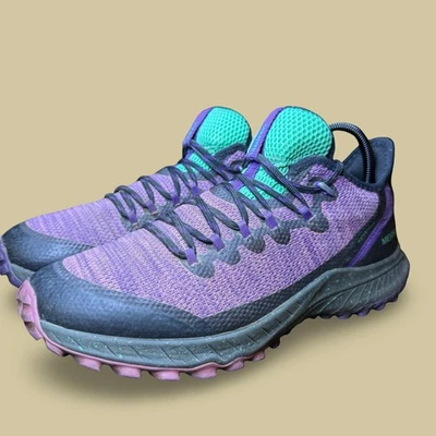 Zapatos para correr Merrell para mujer impermeables púrpura verde azulado talla 10 agarre Vibram Foto 1 de 4