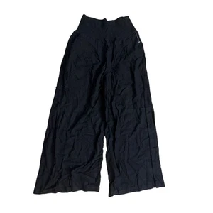 ANRABESS Wide Leg Smocked Waist Palazzo Pants Comfy Casual Black Size M - Picture 1 of 3