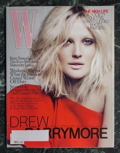 W Magazine April 2009 Actress Drew Barrymore Cover - Like New! - Imagen 1 de 1