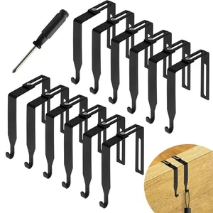 12pcs Adjustable Indirect Hooks Over Cubicle Hooks Over The Door Mirror Hooks... - Picture 1 of 7