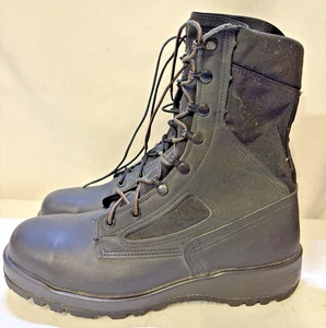 BELLEVILLE 300 TRP ST Steel Toe Black Combat Boots US Military Size 8.5 R - Picture 1 of 13