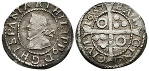 FELIPE IV. 1 Croat. 1637. Barcelona. Cal-978; Cru.C.G. 4414e; Badia 1057. Ar. 2 - Imagen 1 de 1