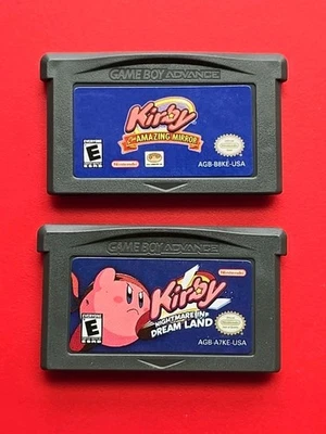 Kirby Dream Land & Amazing Mirror Nintendo Game Boy Advance Auténtico Guarda Foto 1 de 4