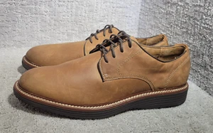 Johnston & Murphy Upton Plain Toe Herren US 12M Hellbraun Geölt Vollnarben Oxford Schuhe - Bild 1 von 11