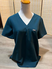FIGS Scrubs Scrub Top Technical Collection Large L Dark Green PO#1617 (H641)