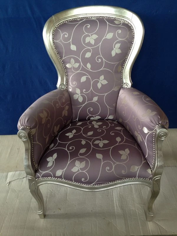 POLTRONA SOGGIORNO CAMERA DA LETTO FOGLIA ARGENTO - Immagine 1 di 1