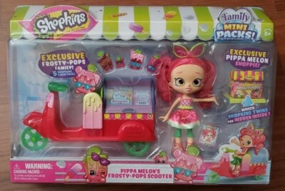 Shopkins Shoppies Pippa Melon's Frosty Pops Scooter Familia Mini Paquetes Exclusivos Foto 1 de 2