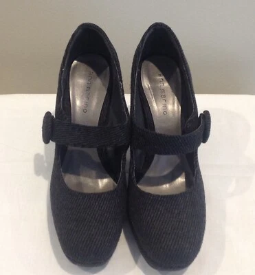 Ann Marino Mujer Tacón Bloque Talla 8 Correa Gris Foto 1 de 4