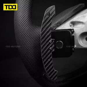TDD Motors Carbon Fiber LED Magnetic Paddle Shifters For Chevrolet C8 Corvette - Picture 1 of 6
