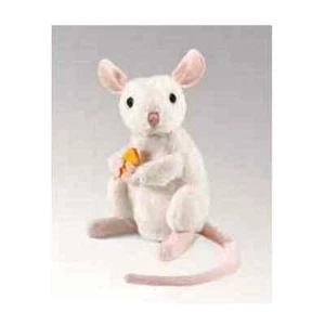 Nibbling Mouse Hand Puppet by Folkmanis - Picture 1 of 2