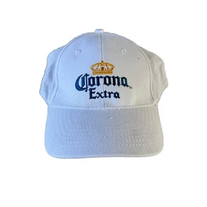 Corona Baseball Cap Mütze extra weiß verstellbarer Riemen hinten NEU - Bild 1 von 5