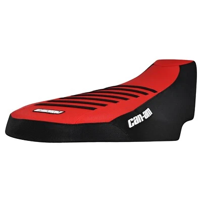 Cubierta de asiento Can Am Outlander 400/330 2003-2014 negra y roja con costillas negras #341 Foto 1 de 4