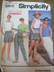 McCALLS 7882 MODELLO CUCITO NUOVI NON TAGLIATI UNISEX Pull On PANTALONI CORTI TAGLIA XS -M FUORI PRODUZIONE 1992 - Foto 1 di 1