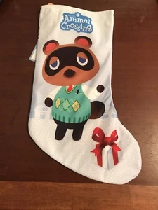 Animal Crossing Tom Nook Holiday Christmas Stocking NIP 18" Long - Picture 1 of 4