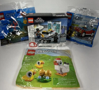 Lego Marvel Studios City Creator 76212,30370, 30321, 30643 Lot Of 4 New Sealed - Image 1 of 4