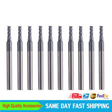 10 X 5/64" X 1/8" X 1/4" X 1-1/2" 4 FLUTE SOLID CARBIDE END MILLS ALTIN COATED