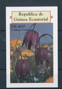 D429101 Guinea Ecuatorial S/S MNH Flor Frittilaria Meleagris Imperforada - Imagen 1 de 1