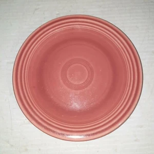 Vintage HLC Fiesta Rose 6 3/8" Saucer Plate Dish Made in USA - Picture 1 of 9