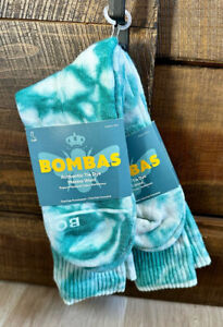 NEW 2 Pairs of BOMBAS Merino Wool Large Unisex Tie Die Calf Socks, Sz Large, NWT
