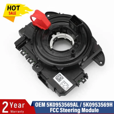 5K0953569AL MFSW Steering Module Slip Ring Cruise Clock Spring For VW Audi Seat - Image 1 of 4