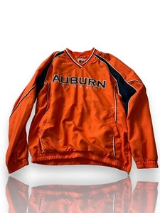 Auburn Tigers Football Pullover Lined Windbreaker Jacket Men's L by 58 Sports - Picture 1 of 5