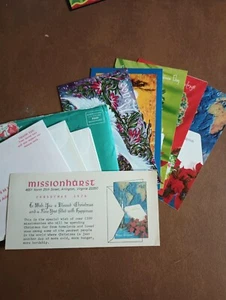 1974 Missionhurst Mailpack Greeting Cards W/ Letter 5 Cards Envelopes - Picture 1 of 5