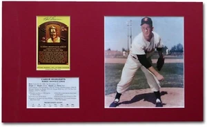 Bob Lemon Signed Autographed Matted Postcard & 8X10 Cleveland Indians w/COA - Picture 1 of 4