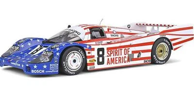 Porsche 954LH Spirit of America #8 Le Mans 24hr 1986 1:18 Scale Model Car Solido - Image 1 of 3