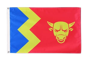 Birmingham City Flag with Eyelets - Handmade in the UK - Picture 1 of 8
