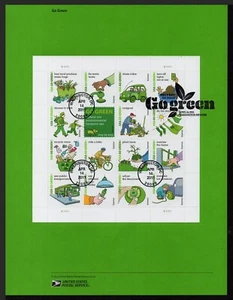 USA, SCOTT # 4524, SOUVENIR PAGE OF YEAR 2011 GO GREEN & PROTECT THE ENVIRONMENT - Picture 1 of 2