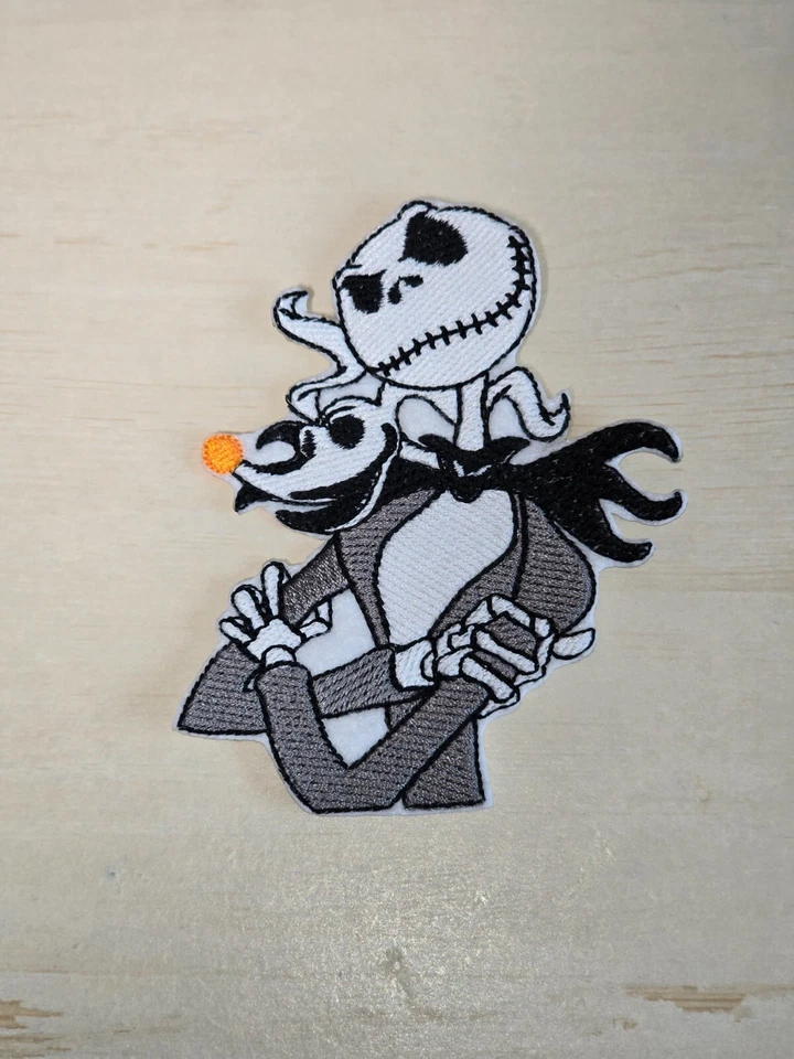 Pesadilla antes de Navidad Jack 4 pulgadas hierro en apliques bordados parche Foto 1 de 1