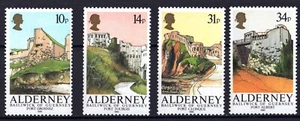 U9987 ALDERNEY 1986 Fortresses of Alderney MNH - Picture 1 of 1